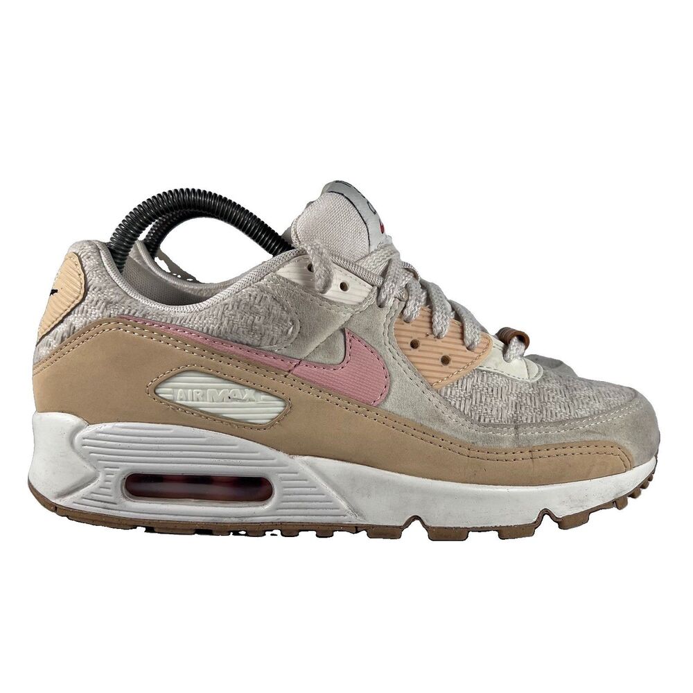 Nike Air Max 90 SE Sun Club Lace Up Athletic Running Shoes Sneakers Women's 9